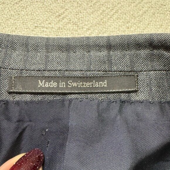 Ermenegildo Zegna Trofeo Men’s Wool Grey Pinstripe Sports Coat Blazer 48R 58 IT - Picture 6 of 11